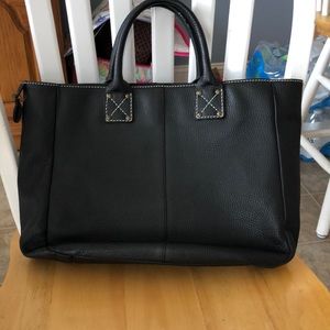 Gap Black Leather Top Handle Bag